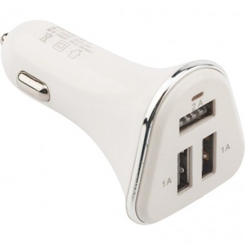 Автозарядка в прикуриватель REXANT 3хUSB 2х1000 mA белая Автозарядка в прикуриватель REXANT 3хUSB 2х1000 mA белая