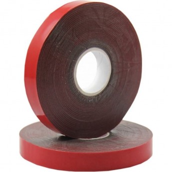 Двухсторонний скотч REXANT, серый, на HBA акриловой основе, 12 мм, ролик 5 м