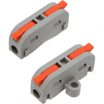 Клемма REXANT СМК 222-421P проходная с монтажной площадкой серая, 50 шт. Клемма REXANT СМК 222-421P проходная с монтажной площадкой серая, 50 шт.