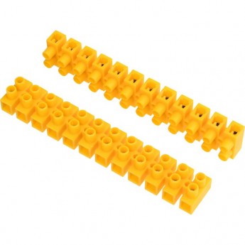 Клеммная колодка REXANT KВ-10 4-10 винтовая желтый, 10 шт. Клеммная колодка REXANT KВ-10 4-10 винтовая желтый, 10 шт.