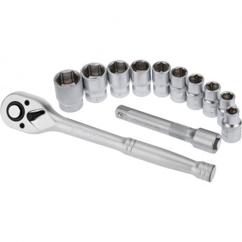 Набор торцевых головок REXANT 1/2, головки 10-24 мм с трещоточным ключом, 12 шт. Набор торцевых головок REXANT 1/2, головки 10-24 мм с трещоточным ключом, 12 шт.