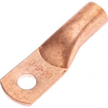 Наконечник медный REXANT ТМ 50-8-11 (50мм² - Ø8мм) (в упак. 50 шт.) Наконечник медный REXANT ТМ 50-8-11 (50мм² - Ø8мм) (в упак. 50 шт.)