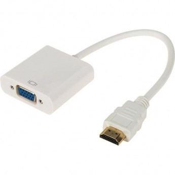 Переходник REXANT штекер HDMI - гнездо VGA, провод + шнур стерео 3,5мм с питанием