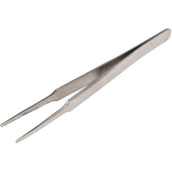 Пинцет прямой REXANT с закругленными кончиками 125 мм (блистер) Пинцет прямой REXANT с закругленными кончиками 125 мм (блистер)