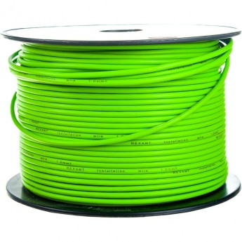 Провод ПГВА REXANT 1х1.00 мм², зеленый, бухта 100 м Провод ПГВА REXANT 1х1.00 мм², зеленый, бухта 100 м