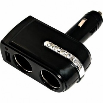 Разветвитель автоприкуривателя REXANT 2 гнезда 1хUSB Разветвитель автоприкуривателя REXANT 2 гнезда 1хUSB