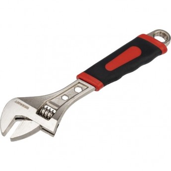 Разводной ключ REXANT 250 мм никелированный, двухкомпонентная рукоятка Разводной ключ REXANT 250 мм никелированный, двухкомпонентная рукоятка