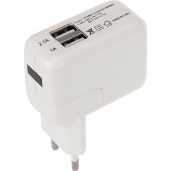 Сетевое зарядное устройство REXANT 2xUSB, переходник+адаптер (СЗУ) (5 V, 2100 mA+1000 mA) Сетевое зарядное устройство REXANT 2xUSB, переходник+адаптер (СЗУ) (5 V, 2100 mA+1000 mA)