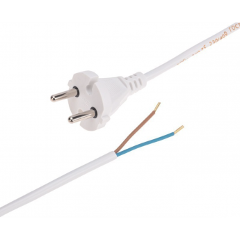 Шнур электрический REXANT с вилкой ПВС 2х0,75 мм² 1,5м, белый Шнур электрический REXANT с вилкой ПВС 2х0,75 мм² 1,5м, белый
