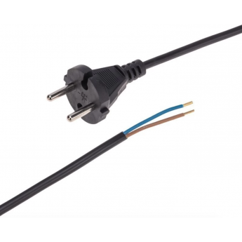 Шнур электрический REXANT с вилкой ПВС 2х0,75 мм² 1,5м, черный Шнур электрический REXANT с вилкой ПВС 2х0,75 мм² 1,5м, черный