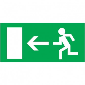 Табличка ПВХ эвакуационный знак REXANT НАПРАВЛЕНИЕ К ЭВАКУАЦИОННОМУ ВЫХОДУ 100х300 мм