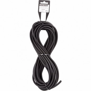 Труба гофрированная REXANT 4.6 мм автомобильная разрезная, 10 м Труба гофрированная REXANT 4.6 мм автомобильная разрезная, 10 м