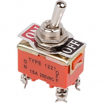 Тумблер REXANT 15А (4c) двухполюсный Тумблер REXANT 15А (4c) двухполюсный